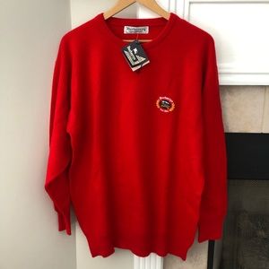 Burberrys Vintage Scottish Lambswool Sweater with tag